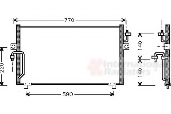 Condensator, climatizare 13005182 VAN WEZEL - Radiator clima