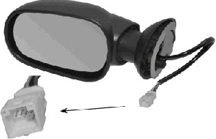 Oglinda exterioara 1514807 VAN WEZEL - Trapa/ capota/ usi/ acoperis escamotabil/ pavilion pliant