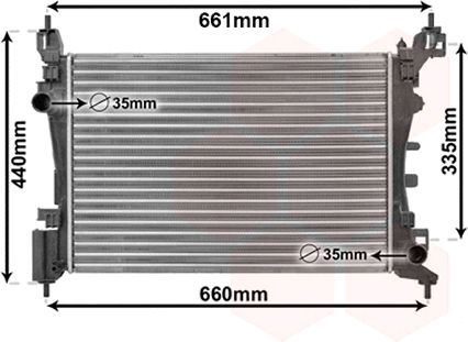 Radiator, racire motor 17002318 VAN WEZEL - Radiator apa/piese Radiator, racire motor 17002318 VAN WEZEL - Radiator apa/piese