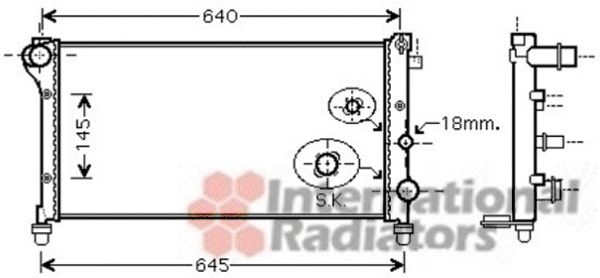 Radiator, racire motor 17002379 VAN WEZEL - Radiator apa/piese Radiator, racire motor 17002379 VAN WEZEL - Radiator apa/piese