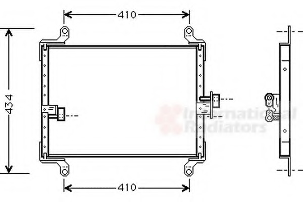 Condensator, climatizare 17005206 VAN WEZEL - Radiator clima