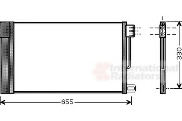 Condensator, climatizare 17005314 VAN WEZEL - Radiator clima Condensator, climatizare 17005314 VAN WEZEL - Radiator clima