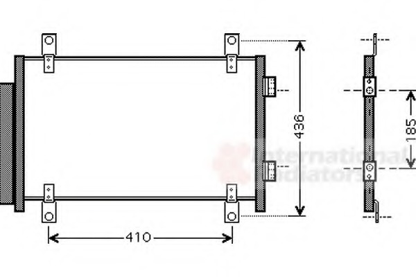 Condensator, climatizare 17005351 VAN WEZEL - Radiator clima Condensator, climatizare 17005351 VAN WEZEL - Radiator clima
