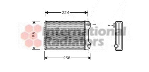 Schimbator caldura, incalzire habitaclu 17006242 VAN WEZEL - Schimbator caldura Schimbator caldura, incalzire habitaclu 17006242 VAN WEZEL - Schimbator caldura