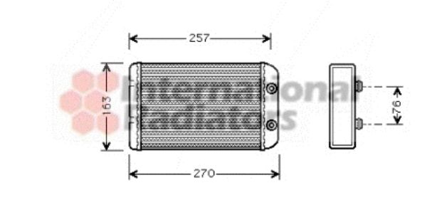 Schimbator caldura, incalzire habitaclu 17006254 VAN WEZEL - Schimbator caldura Schimbator caldura, incalzire habitaclu 17006254 VAN WEZEL - Schimbator caldura