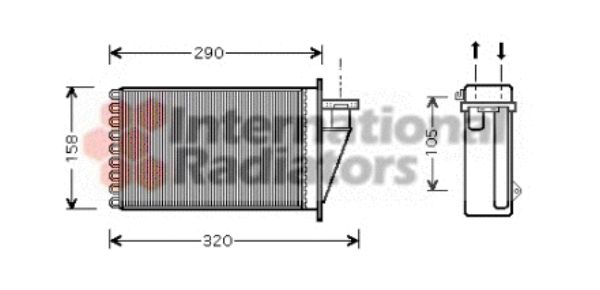 Schimbator caldura, incalzire habitaclu 17006266 VAN WEZEL - Schimbator caldura Schimbator caldura, incalzire habitaclu 17006266 VAN WEZEL - Schimbator caldura