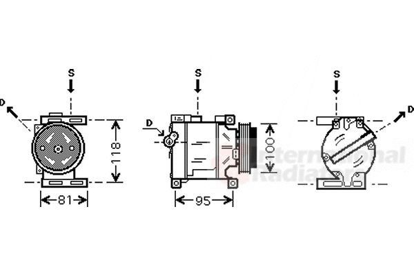 Compresor, climatizare 1700K090 VAN WEZEL - Compresor/piese Compresor, climatizare 1700K090 VAN WEZEL - Compresor/piese