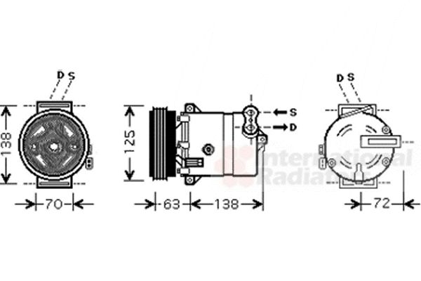 Compresor, climatizare 1700K334 VAN WEZEL - Compresor/piese Compresor, climatizare 1700K334 VAN WEZEL - Compresor/piese