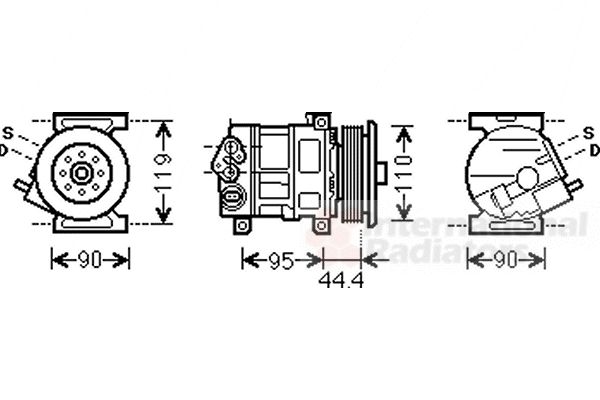 Compresor, climatizare 1700K394 VAN WEZEL - Compresor/piese Compresor, climatizare 1700K394 VAN WEZEL - Compresor/piese