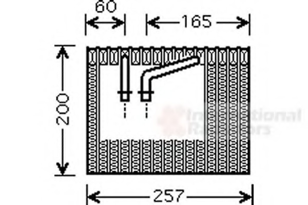 evaporator,aer conditionat 1700V339 VAN WEZEL - Vaporizator evaporator,aer conditionat 1700V339 VAN WEZEL - Vaporizator
