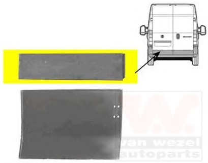Portiera spate 1747149 VAN WEZEL - Usa spate/elemente