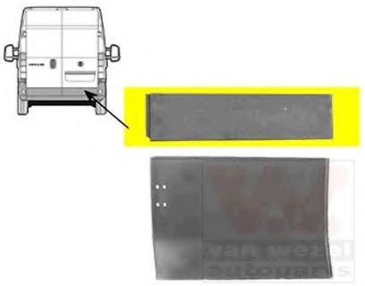Portiera spate 1747150 VAN WEZEL - Usa spate/elemente