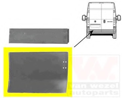 Portiera spate 1747159 VAN WEZEL - Usa spate/elemente