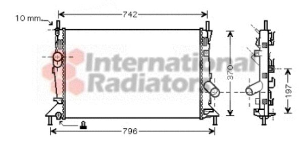 Radiator, racire motor 18002370 VAN WEZEL - Radiator apa/piese Radiator, racire motor 18002370 VAN WEZEL - Radiator apa/piese