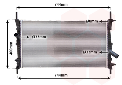Radiator, racire motor 18002403 VAN WEZEL - Radiator apa/piese Radiator, racire motor 18002403 VAN WEZEL - Radiator apa/piese