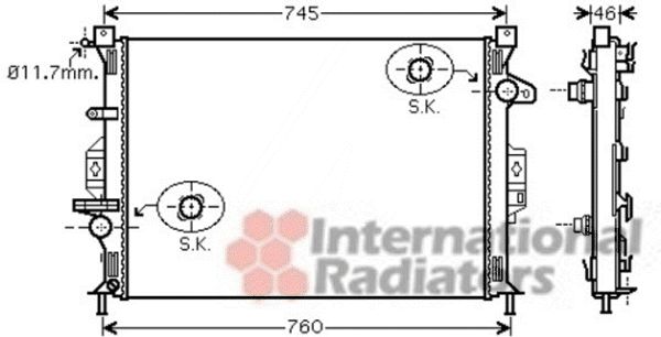 Radiator, racire motor 18002421 VAN WEZEL - Radiator apa/piese Radiator, racire motor 18002421 VAN WEZEL - Radiator apa/piese