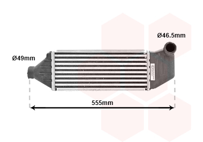 Intercooler, compresor 18004309 VAN WEZEL - Turbocompressor Intercooler, compresor 18004309 VAN WEZEL - Turbocompressor