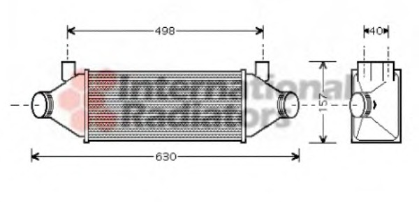 Intercooler, compresor 18004314 VAN WEZEL - Turbocompressor Intercooler, compresor 18004314 VAN WEZEL - Turbocompressor
