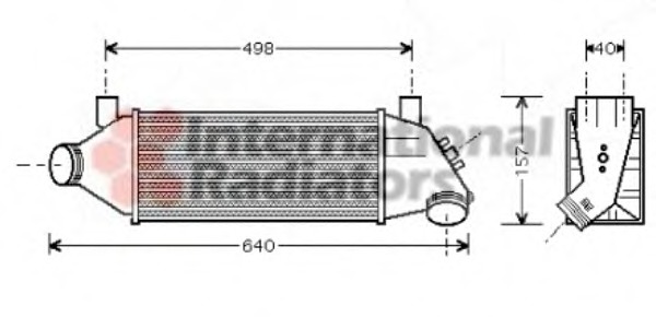 Intercooler, compresor 18004315 VAN WEZEL - Turbocompressor Intercooler, compresor 18004315 VAN WEZEL - Turbocompressor