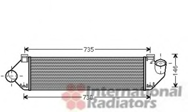 Intercooler, compresor 18004438 VAN WEZEL - Turbocompressor Intercooler, compresor 18004438 VAN WEZEL - Turbocompressor