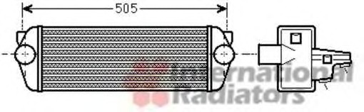 Intercooler, compresor 18004443 VAN WEZEL - Turbocompressor Intercooler, compresor 18004443 VAN WEZEL - Turbocompressor