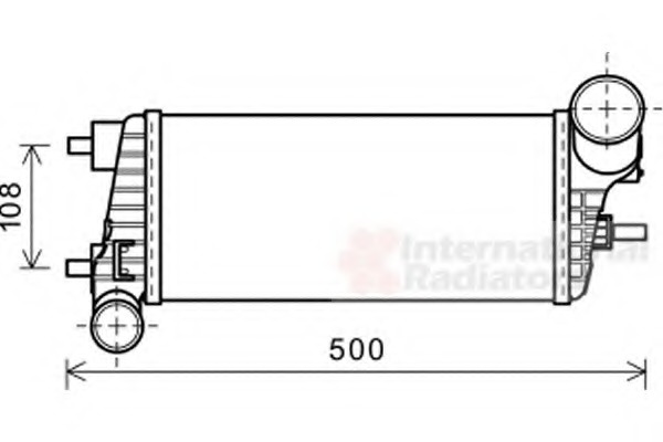 Intercooler, compresor 18004471 VAN WEZEL - Admisie aer motor