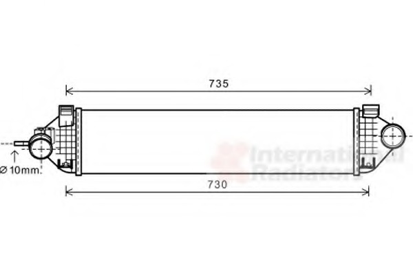 Intercooler, compresor 18004473 VAN WEZEL - Admisie aer motor