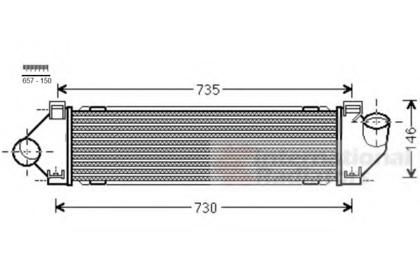 Intercooler, compresor 18004480 VAN WEZEL - Turbocompressor Intercooler, compresor 18004480 VAN WEZEL - Turbocompressor