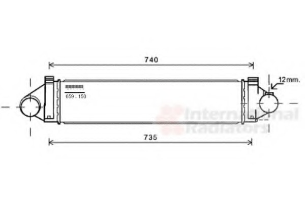 Intercooler, compresor 18004481 VAN WEZEL - Turbocompressor Intercooler, compresor 18004481 VAN WEZEL - Turbocompressor