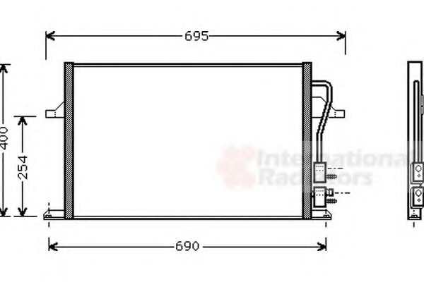 Condensator, climatizare 18005259 VAN WEZEL - Radiator clima Condensator, climatizare 18005259 VAN WEZEL - Radiator clima