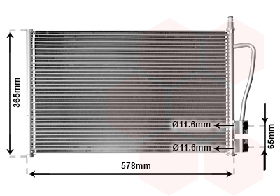 Condensator, climatizare 18005328 VAN WEZEL - Radiator clima