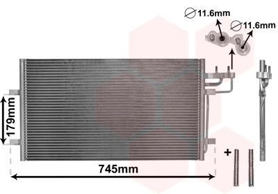 Condensator, climatizare 18005367 VAN WEZEL - Radiator clima Condensator, climatizare 18005367 VAN WEZEL - Radiator clima