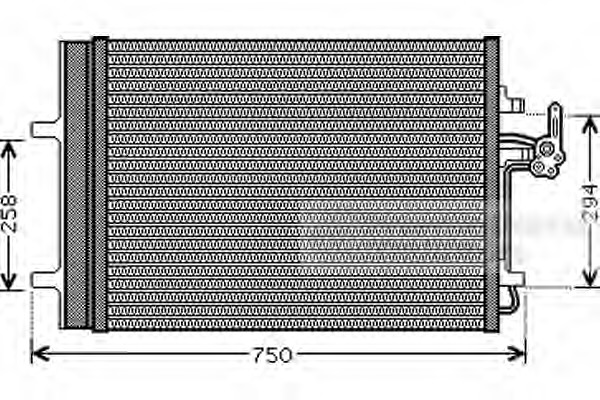 Condensator, climatizare 18005427 VAN WEZEL - Radiator clima Condensator, climatizare 18005427 VAN WEZEL - Radiator clima