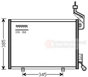 Condensator, climatizare 18005444 VAN WEZEL - Radiator clima