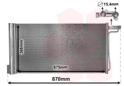 Condensator, climatizare 18005485 VAN WEZEL - Radiator clima Condensator, climatizare 18005485 VAN WEZEL - Radiator clima