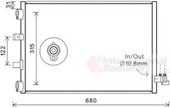 Condensator, climatizare 18005487 VAN WEZEL - Radiator clima Condensator, climatizare 18005487 VAN WEZEL - Radiator clima