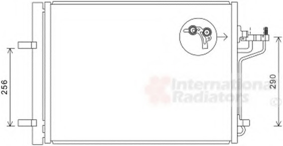 Condensator, climatizare 18005488 VAN WEZEL - Radiator clima
