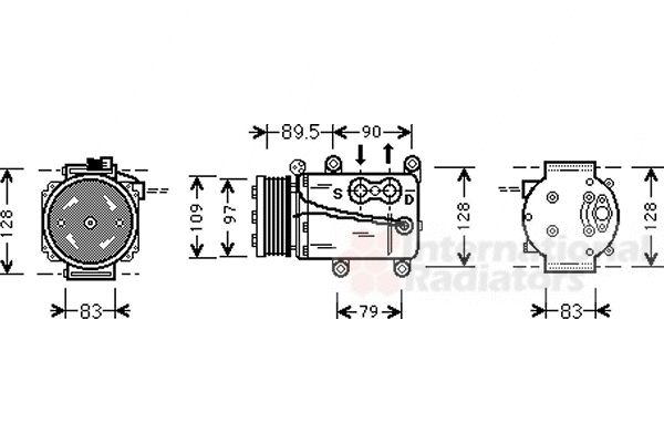 Compresor, climatizare 1800K082 VAN WEZEL - Compresor/piese Compresor, climatizare 1800K082 VAN WEZEL - Compresor/piese