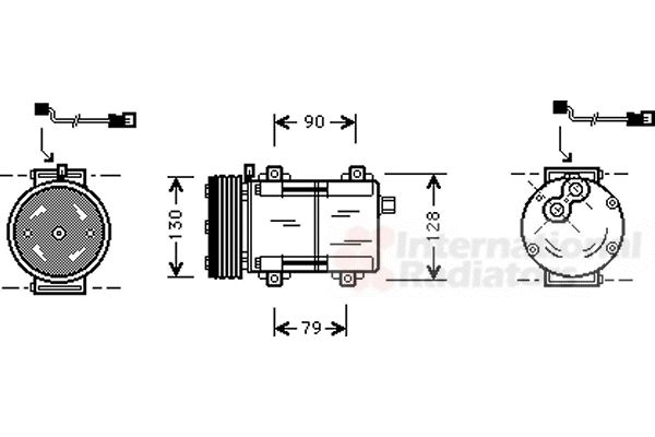 Compresor, climatizare 1800K280 VAN WEZEL - Compresor/piese Compresor, climatizare 1800K280 VAN WEZEL - Compresor/piese