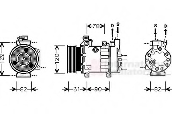 Compresor, climatizare 1800K363 VAN WEZEL - Compresor/piese Compresor, climatizare 1800K363 VAN WEZEL - Compresor/piese