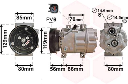 Compresor, climatizare 1800K378 VAN WEZEL - Compresor/piese Compresor, climatizare 1800K378 VAN WEZEL - Compresor/piese