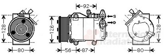 Compresor, climatizare 1800K393 VAN WEZEL - Compresor/piese Compresor, climatizare 1800K393 VAN WEZEL - Compresor/piese