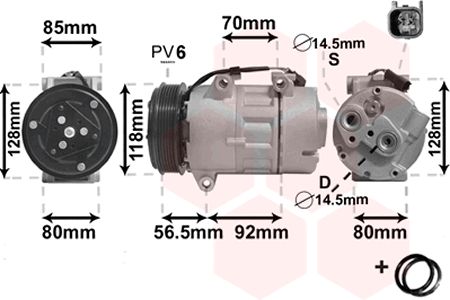 Compresor, climatizare 1800K394 VAN WEZEL - Compresor/piese Compresor, climatizare 1800K394 VAN WEZEL - Compresor/piese