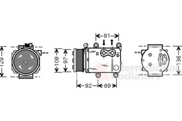 Compresor, climatizare 1800K419 VAN WEZEL - Compresor/piese Compresor, climatizare 1800K419 VAN WEZEL - Compresor/piese