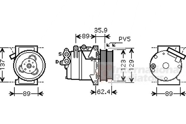 Compresor, climatizare 1800K433 VAN WEZEL - Compresor/piese Compresor, climatizare 1800K433 VAN WEZEL - Compresor/piese