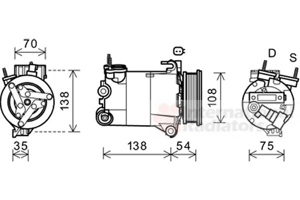 Compresor, climatizare 1800K478 VAN WEZEL - Compresor/piese Compresor, climatizare 1800K478 VAN WEZEL - Compresor/piese