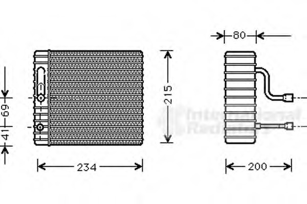 evaporator,aer conditionat 1800V104 VAN WEZEL - Vaporizator evaporator,aer conditionat 1800V104 VAN WEZEL - Vaporizator