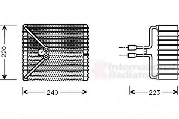 evaporator,aer conditionat 1800V273 VAN WEZEL - Vaporizator evaporator,aer conditionat 1800V273 VAN WEZEL - Vaporizator