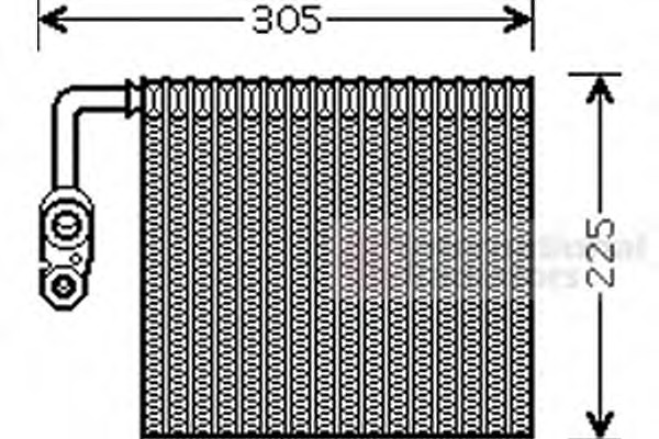 evaporator,aer conditionat 1800V426 VAN WEZEL - Vaporizator evaporator,aer conditionat 1800V426 VAN WEZEL - Vaporizator