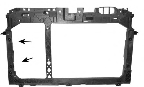 Acoperire fata 1807678 VAN WEZEL - Partea frontala/grila radiator